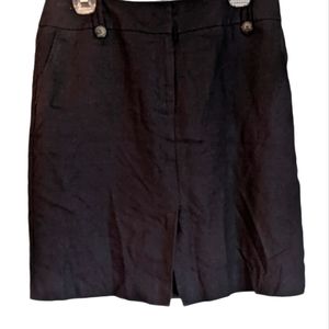 Talbot's Petite Irish Linen midi skirt 12P